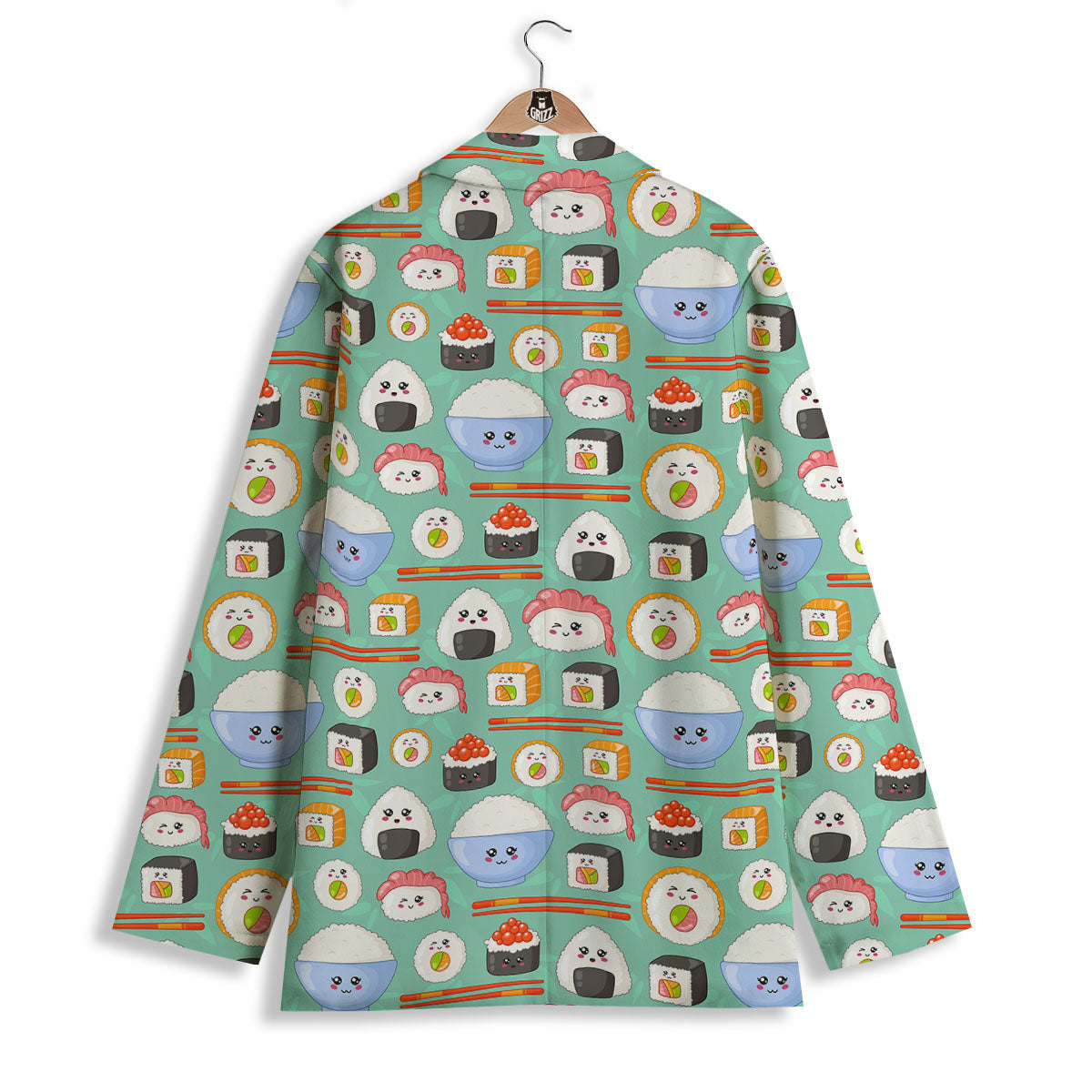 Food Japanese Print Pattern Women's Blazer-grizzshop
