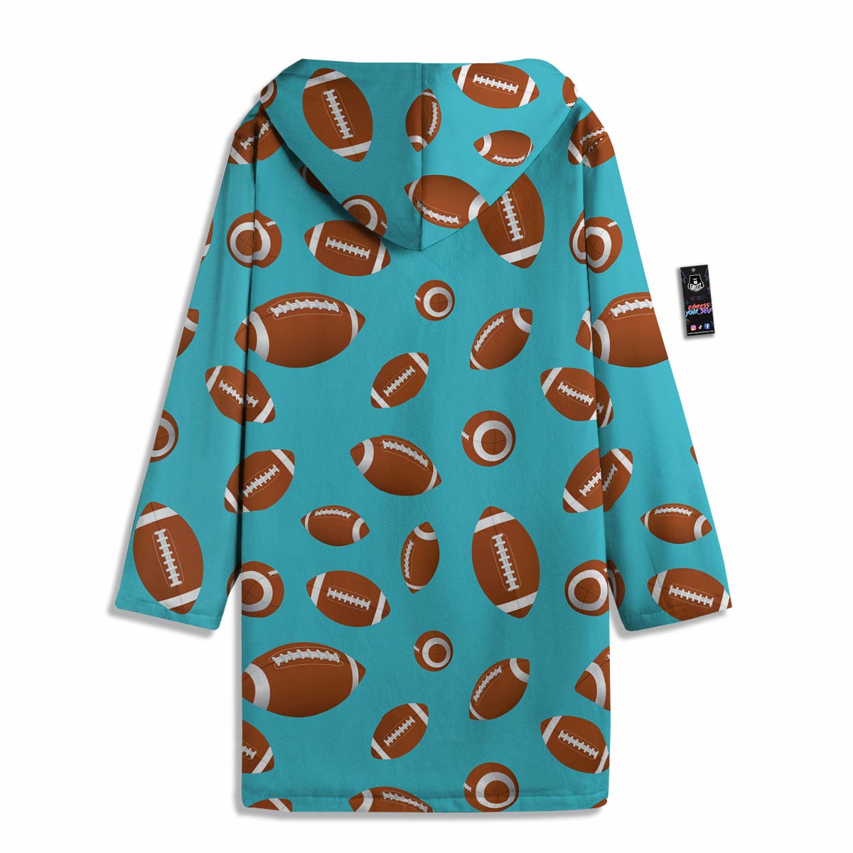 Football Retro American Print Pattern Men's Windbreaker Jacket-grizzshop