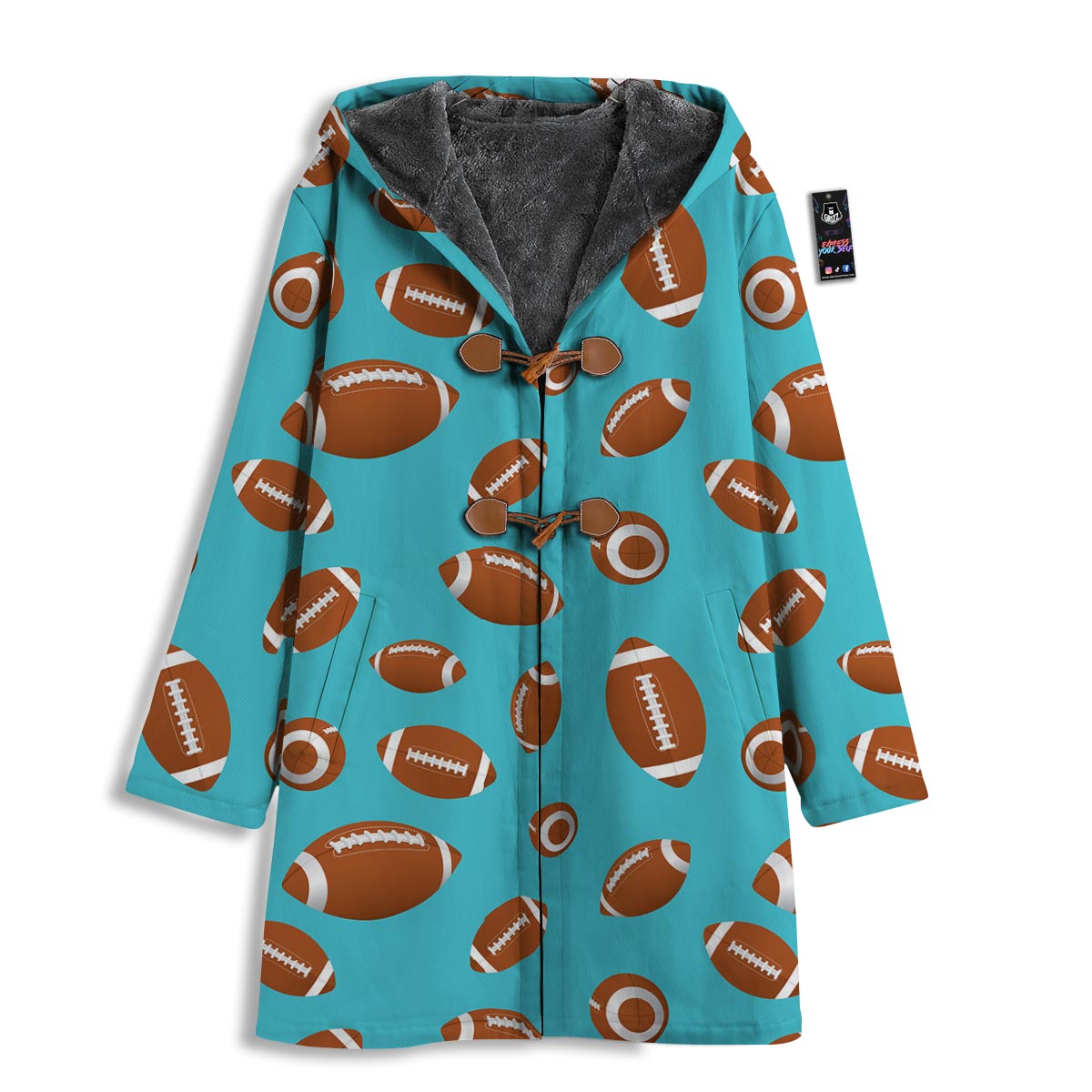 Football Retro American Print Pattern Men's Windbreaker Jacket-grizzshop
