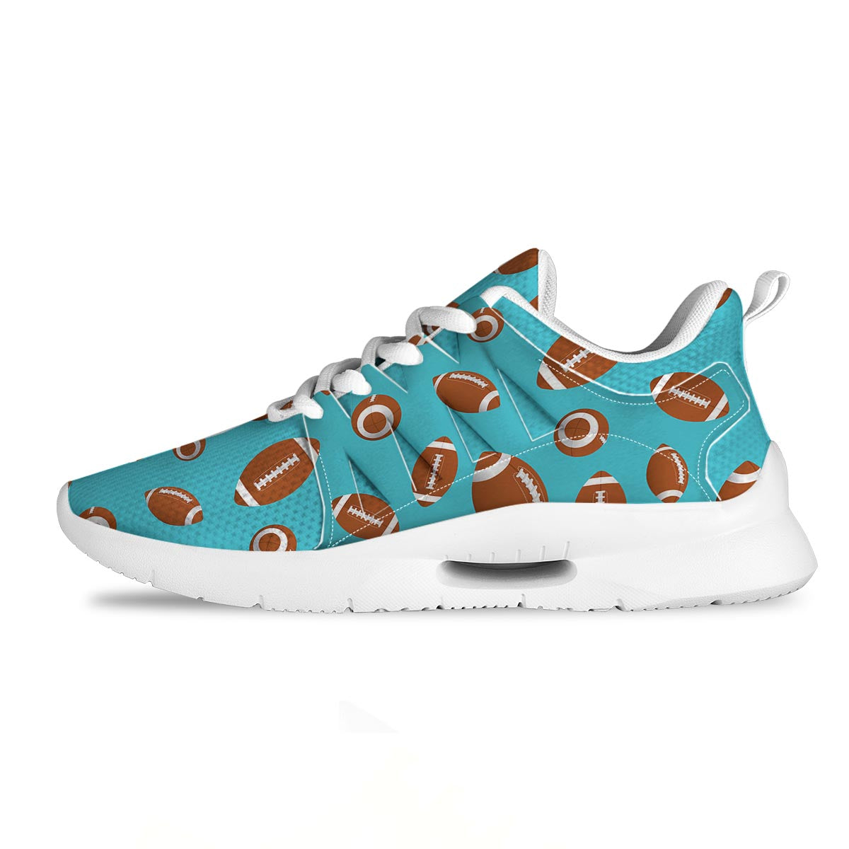 Football Retro American Print Pattern Tennis Shoes-grizzshop