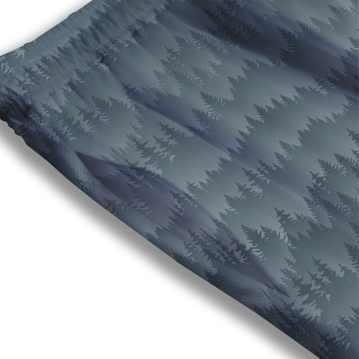 Forest And Mist Print Pattern Mesh Shorts-grizzshop
