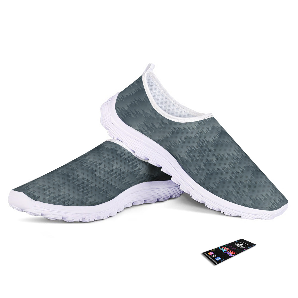 Forest And Mist Print Pattern Nurse Shoes-grizzshop