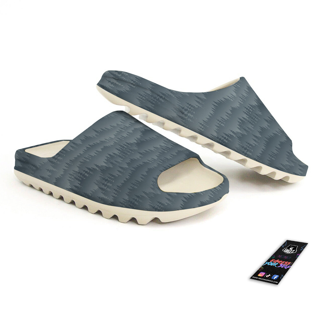Forest And Mist Print Pattern Sandals-grizzshop