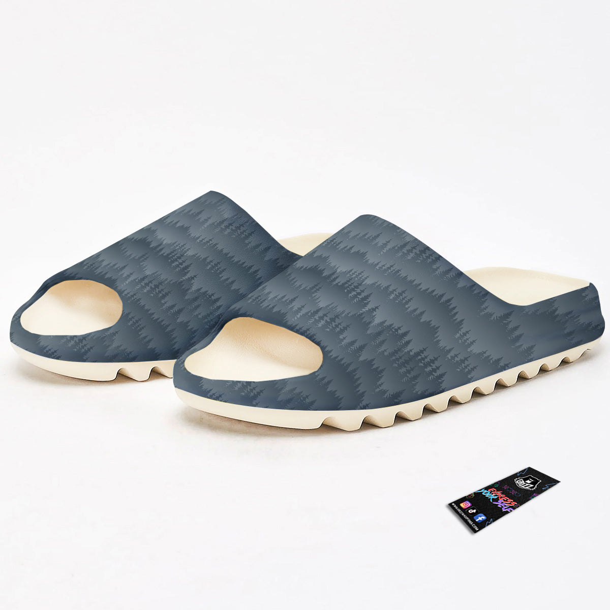 Forest And Mist Print Pattern Sandals-grizzshop