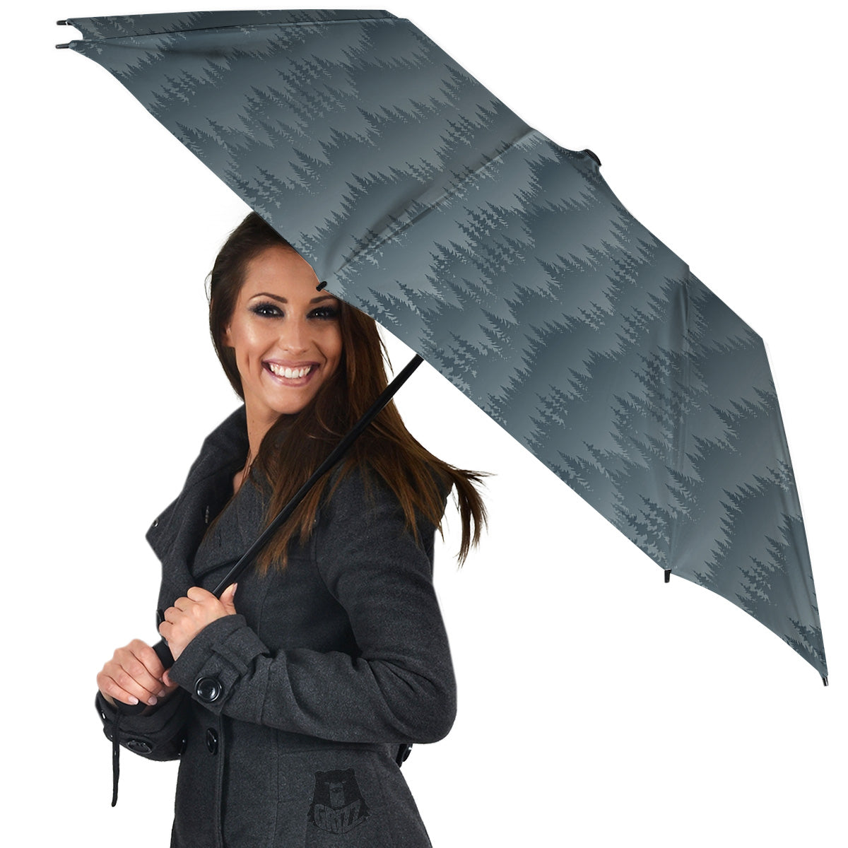Forest And Mist Print Pattern Umbrella-grizzshop