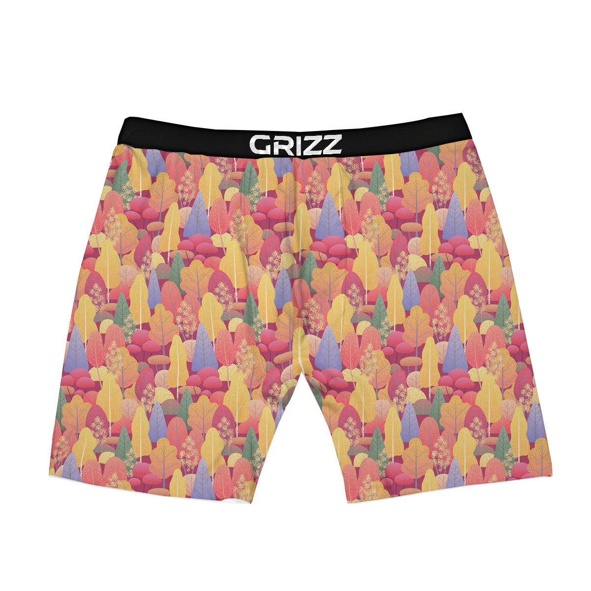Forest Autumn Print Boxer Briefs-grizzshop