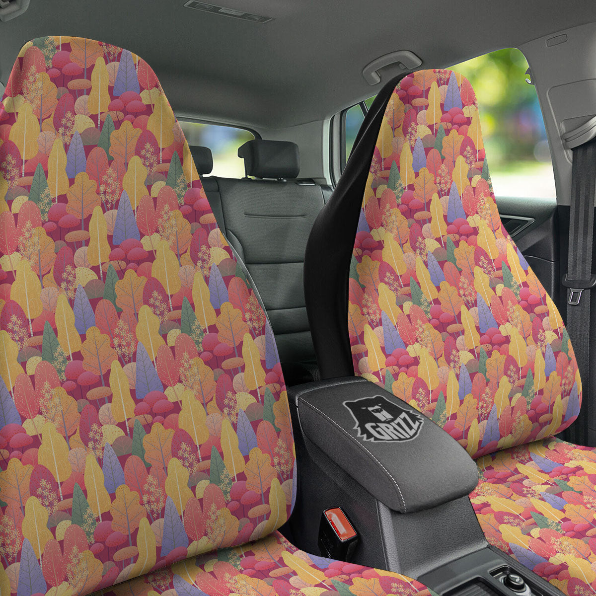 Forest Autumn Print Car Seat Covers-grizzshop