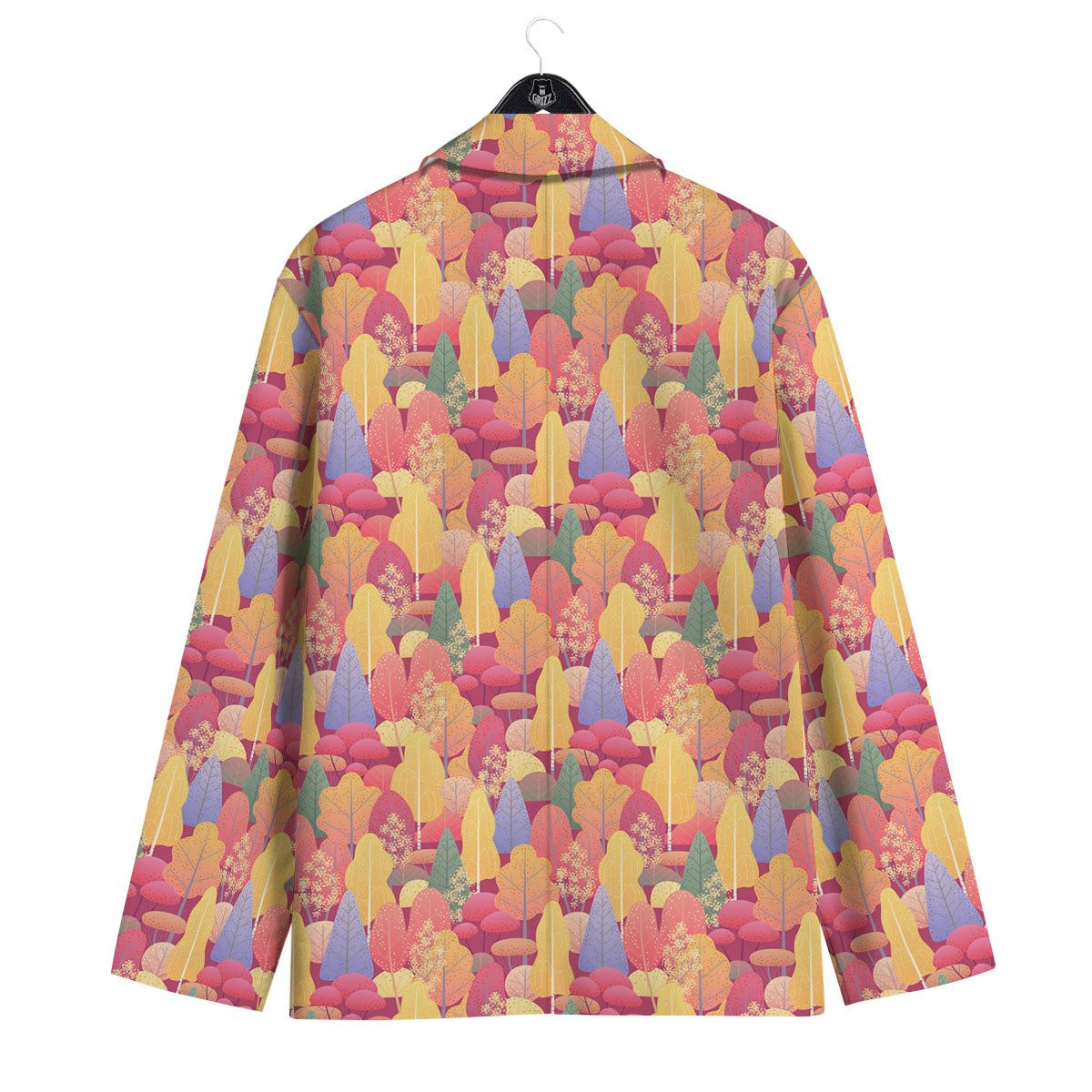 Forest Autumn Print Men's Sport Coat-grizzshop