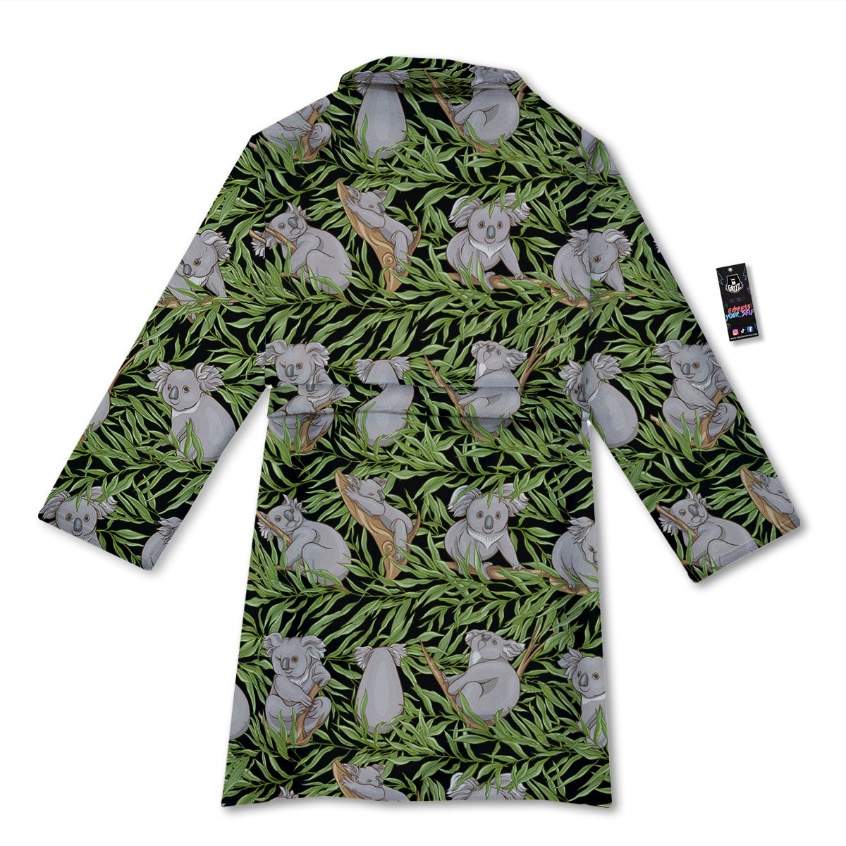 Forest Koala Print Pattern Bathrobe-grizzshop