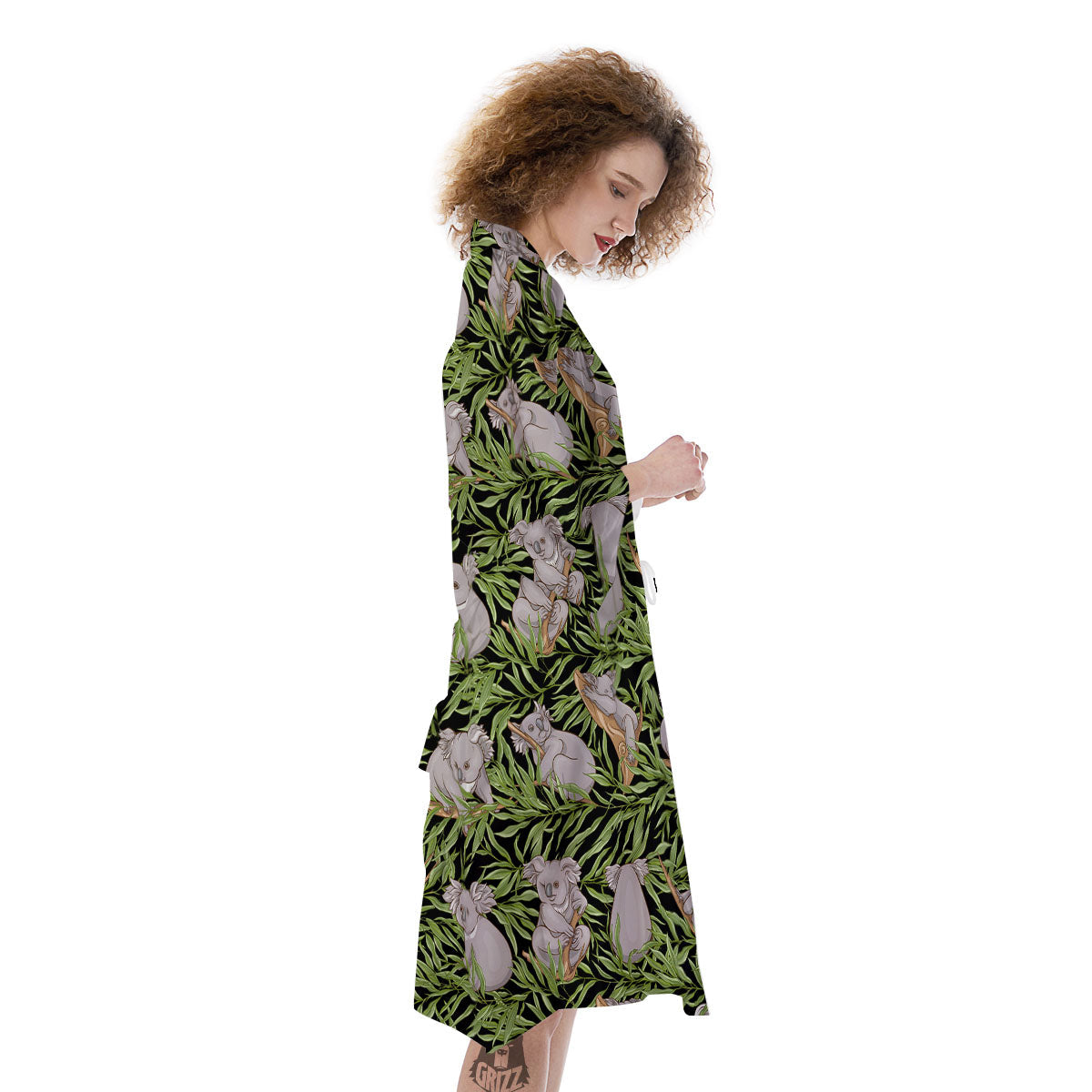Forest Koala Print Pattern Kimono-grizzshop