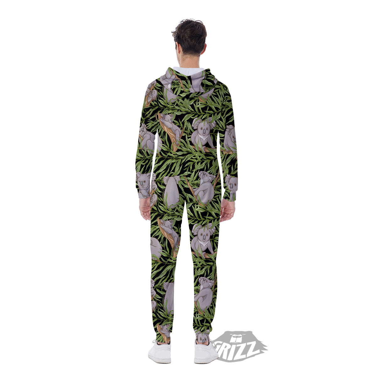 Forest Koala Print Pattern Men's Jumpsuit-grizzshop