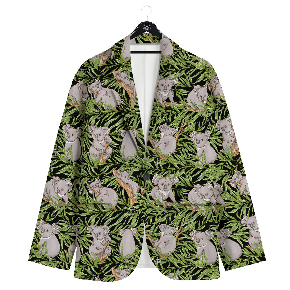 Forest Koala Print Pattern Men's Sport Coat-grizzshop