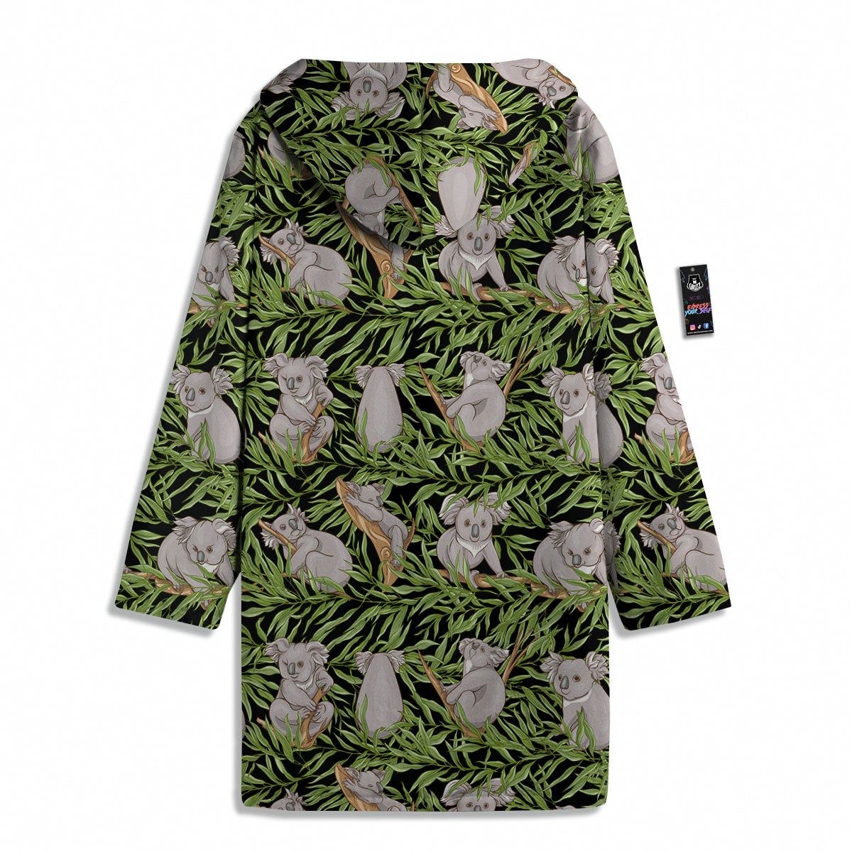 Forest Koala Print Pattern Men's Windbreaker Jacket-grizzshop