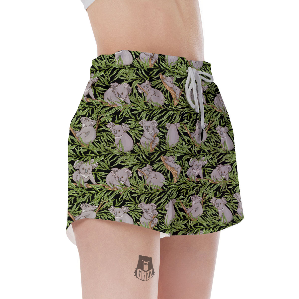 Forest Koala Print Pattern Women's Shorts-grizzshop