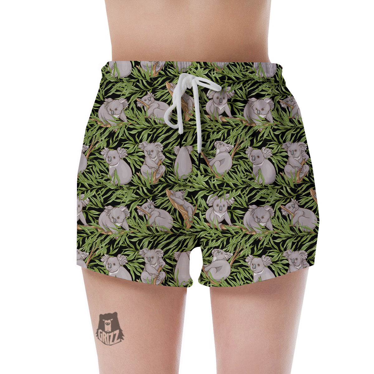 Forest Koala Print Pattern Women's Shorts-grizzshop