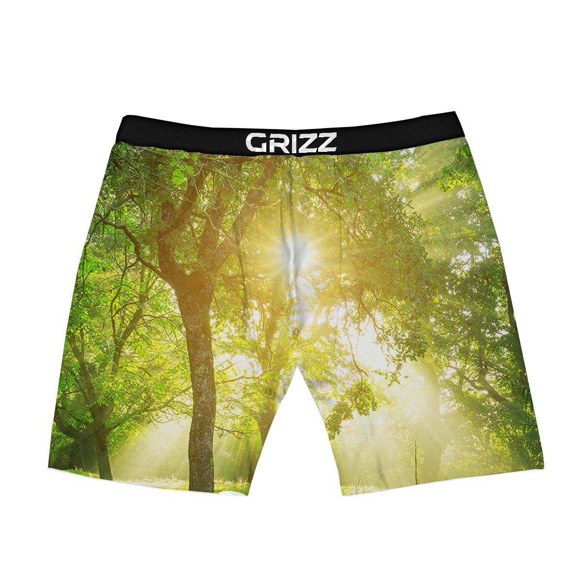 Forest Sunrise Print Boxer Briefs-grizzshop