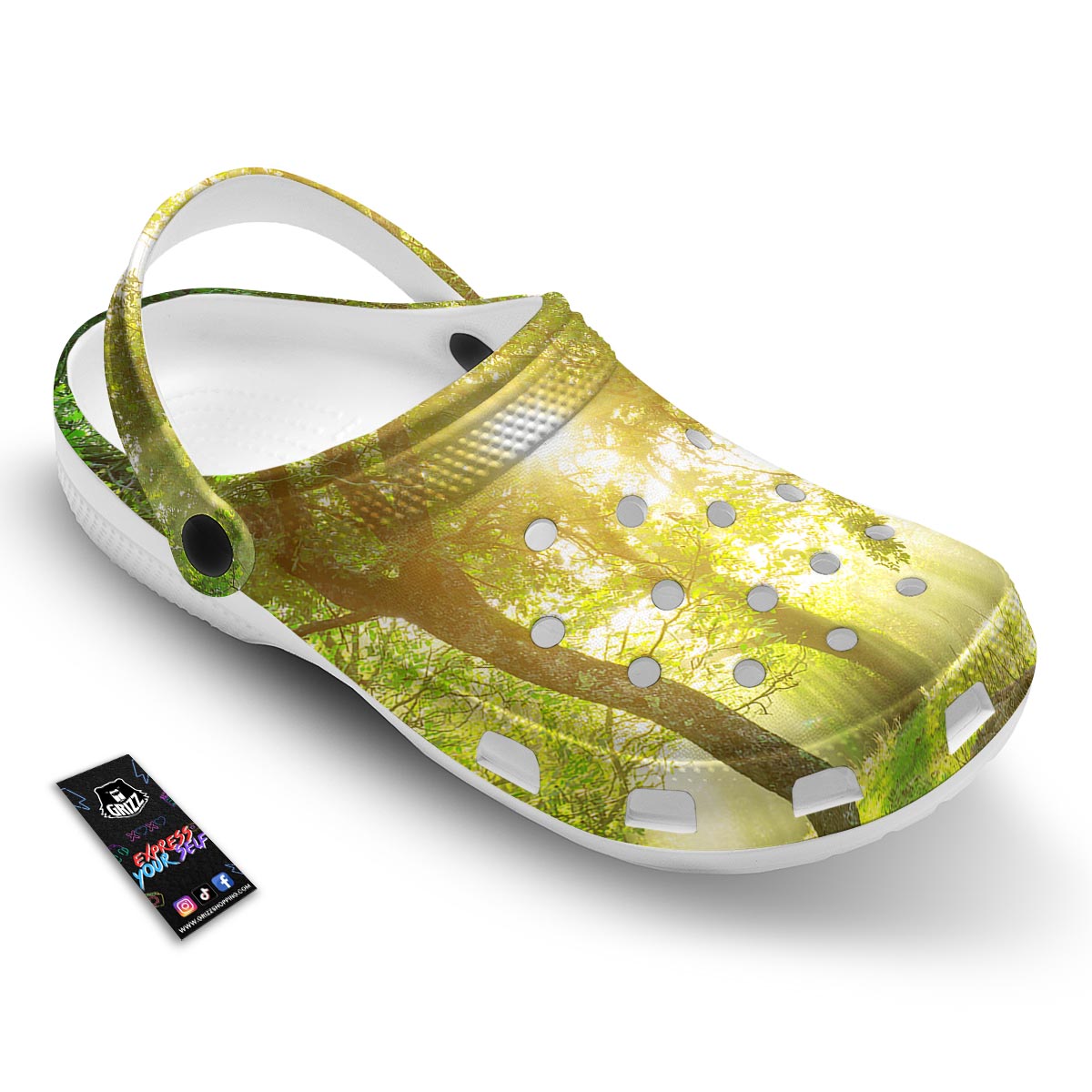 Forest Sunrise Print Clog-grizzshop