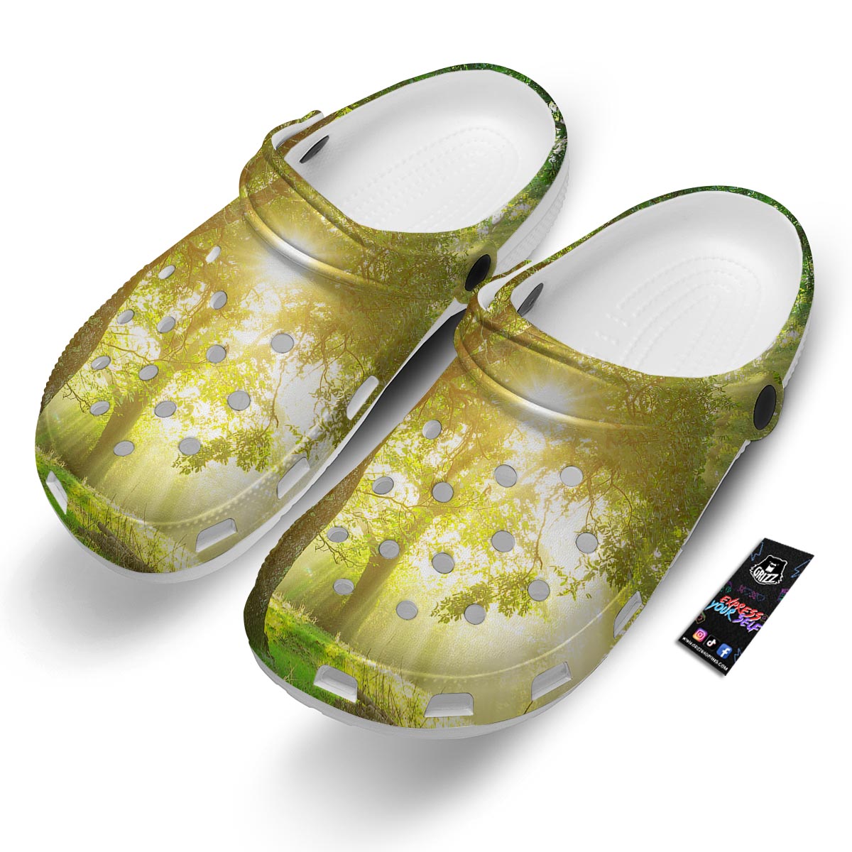 Forest Sunrise Print Clog-grizzshop