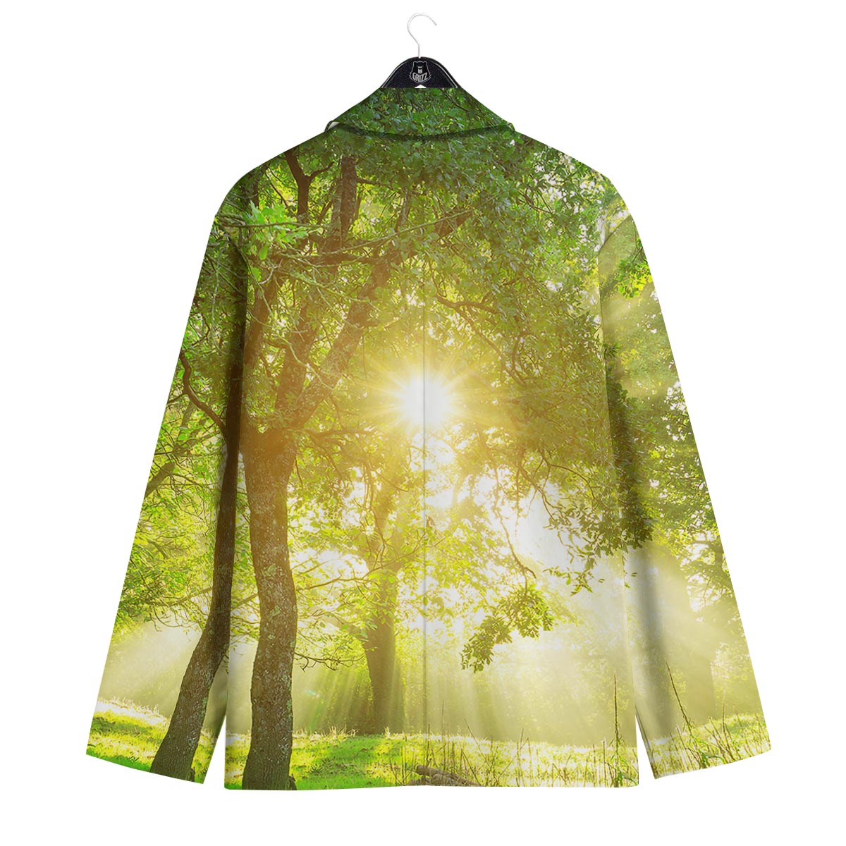 Forest Sunrise Print Men's Sport Coat-grizzshop