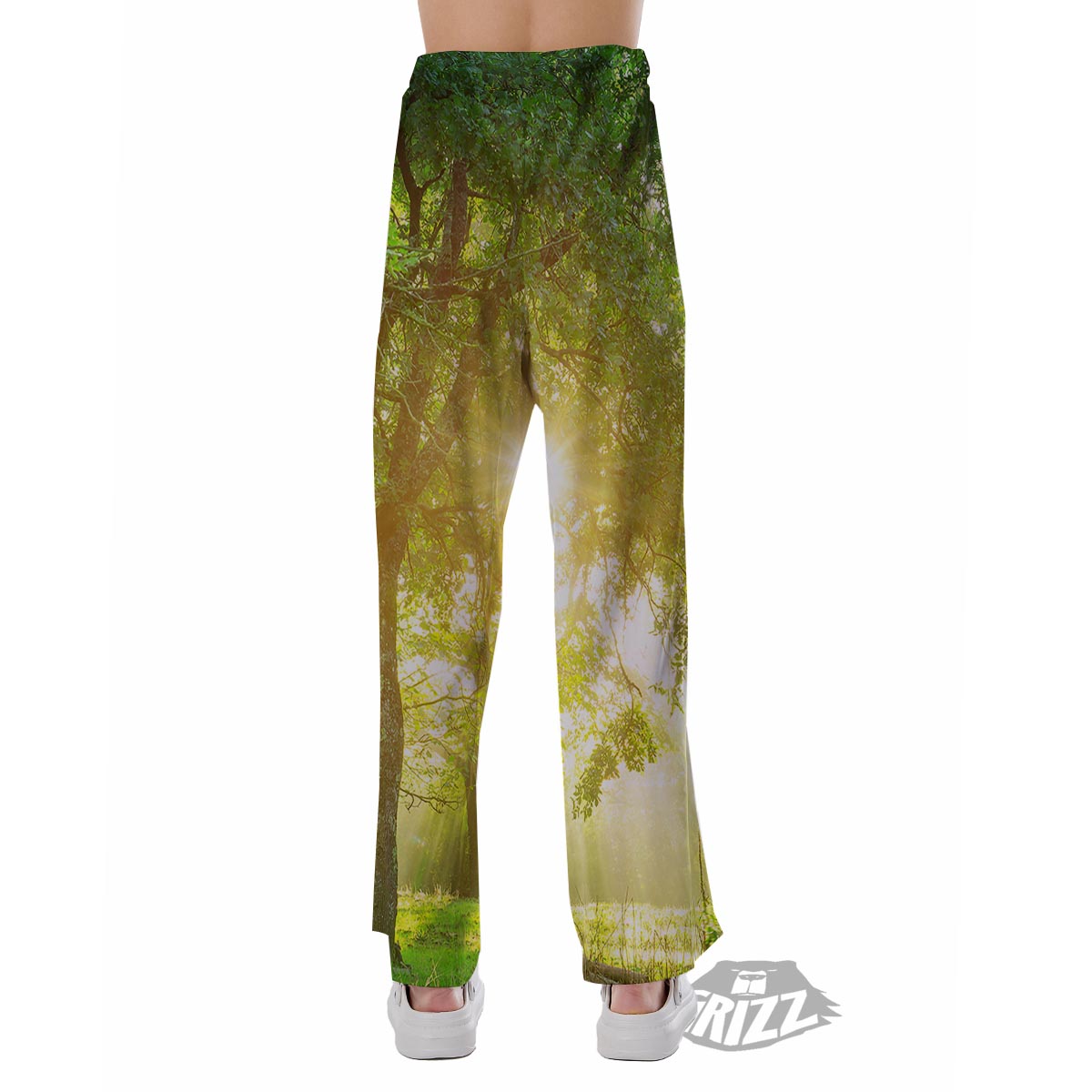Forest Sunrise Print Pajama Pants-grizzshop