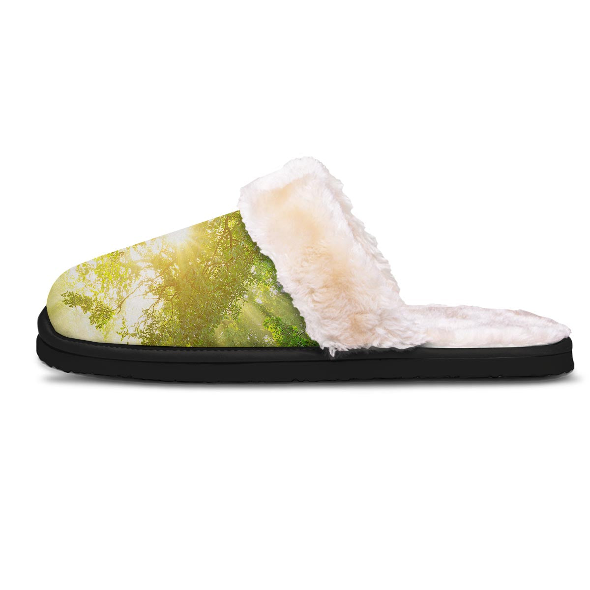 Forest Sunrise Print Slippers-grizzshop
