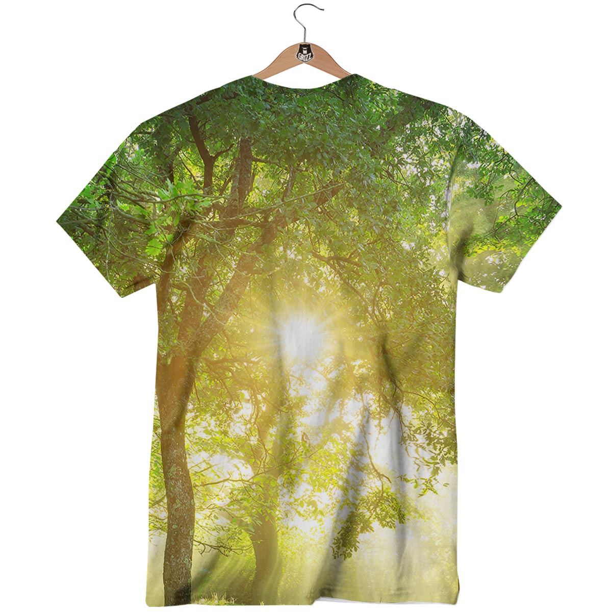 Forest Sunrise Print T-Shirt-grizzshop