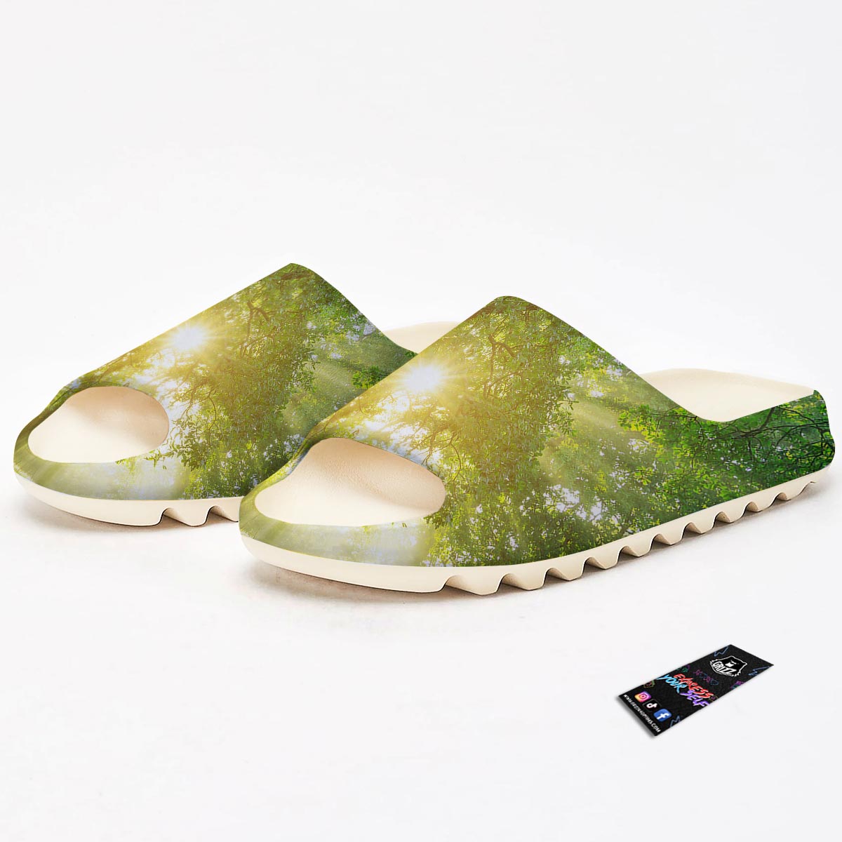 Forest Sunrise Print Sandals-grizzshop