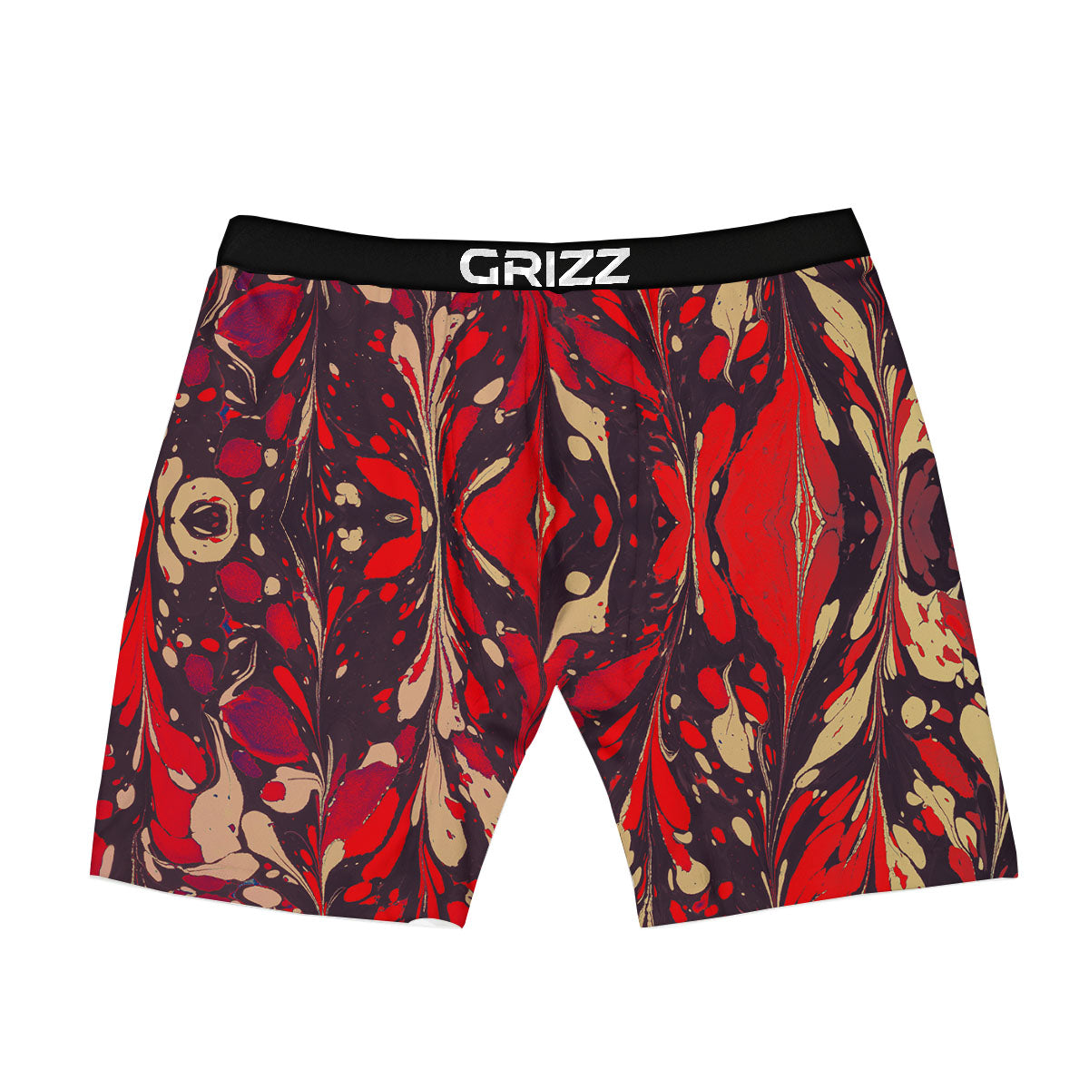 Formed Psychedelic Print Pattern Boxer Briefs-grizzshop
