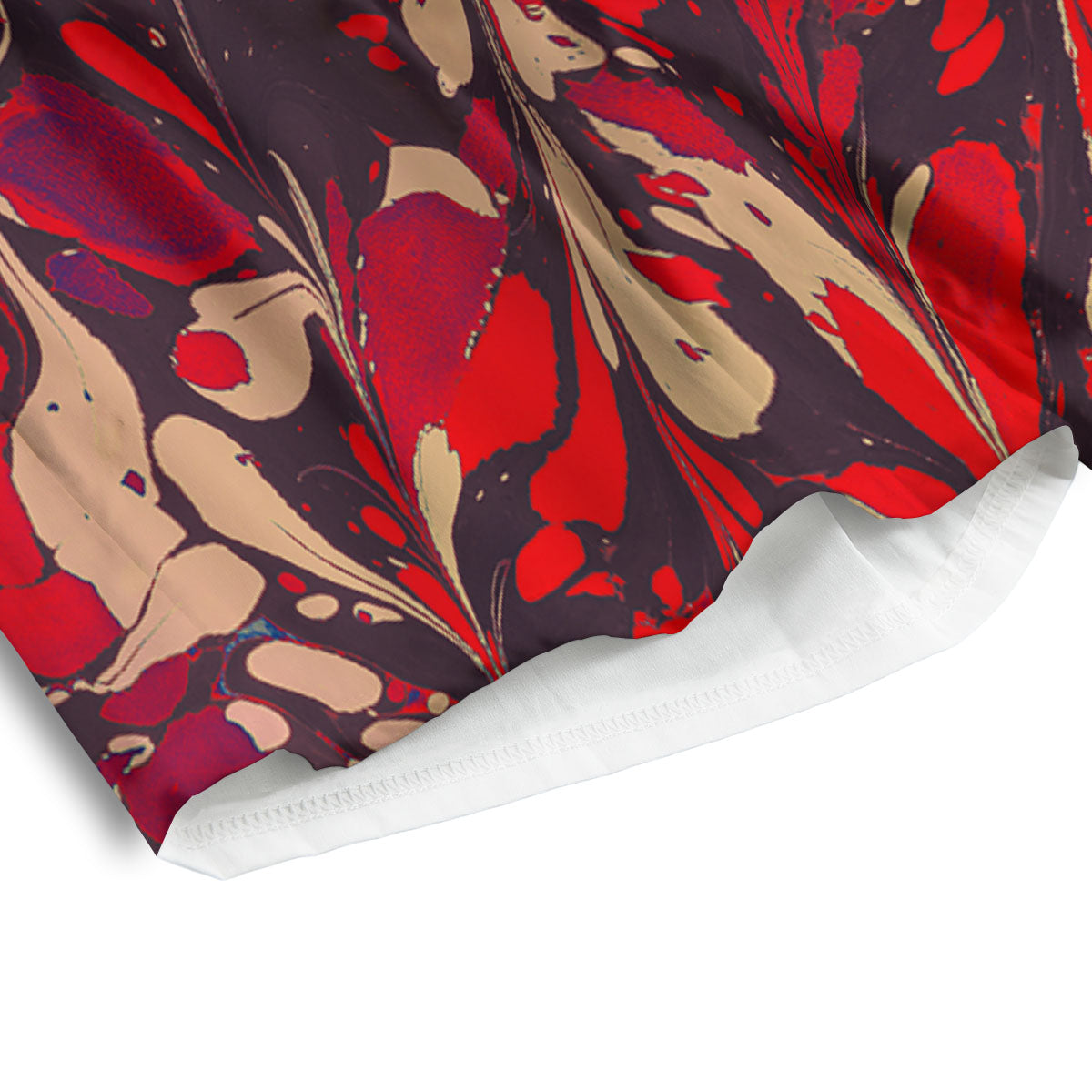 Formed Psychedelic Print Pattern Men's Athletic Shorts