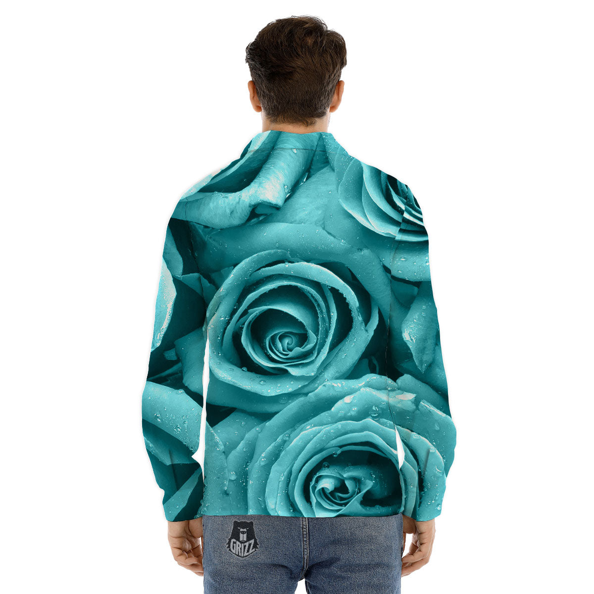 Formed Psychedelic Print Pattern Men's Dress Shirts-grizzshop