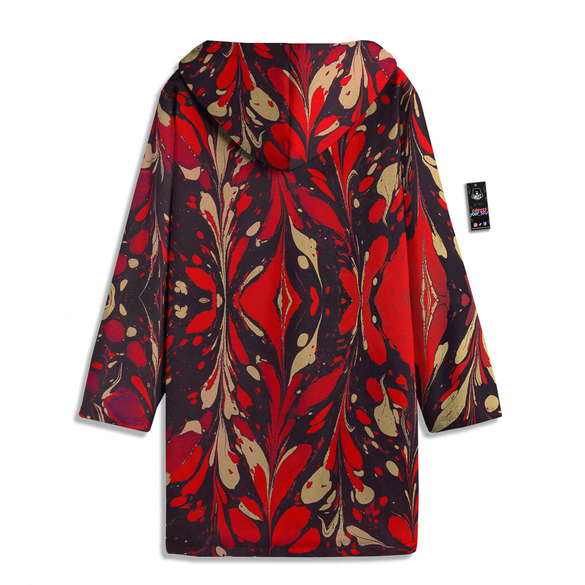 Formed Psychedelic Print Pattern Men's Windbreaker Jacket-grizzshop