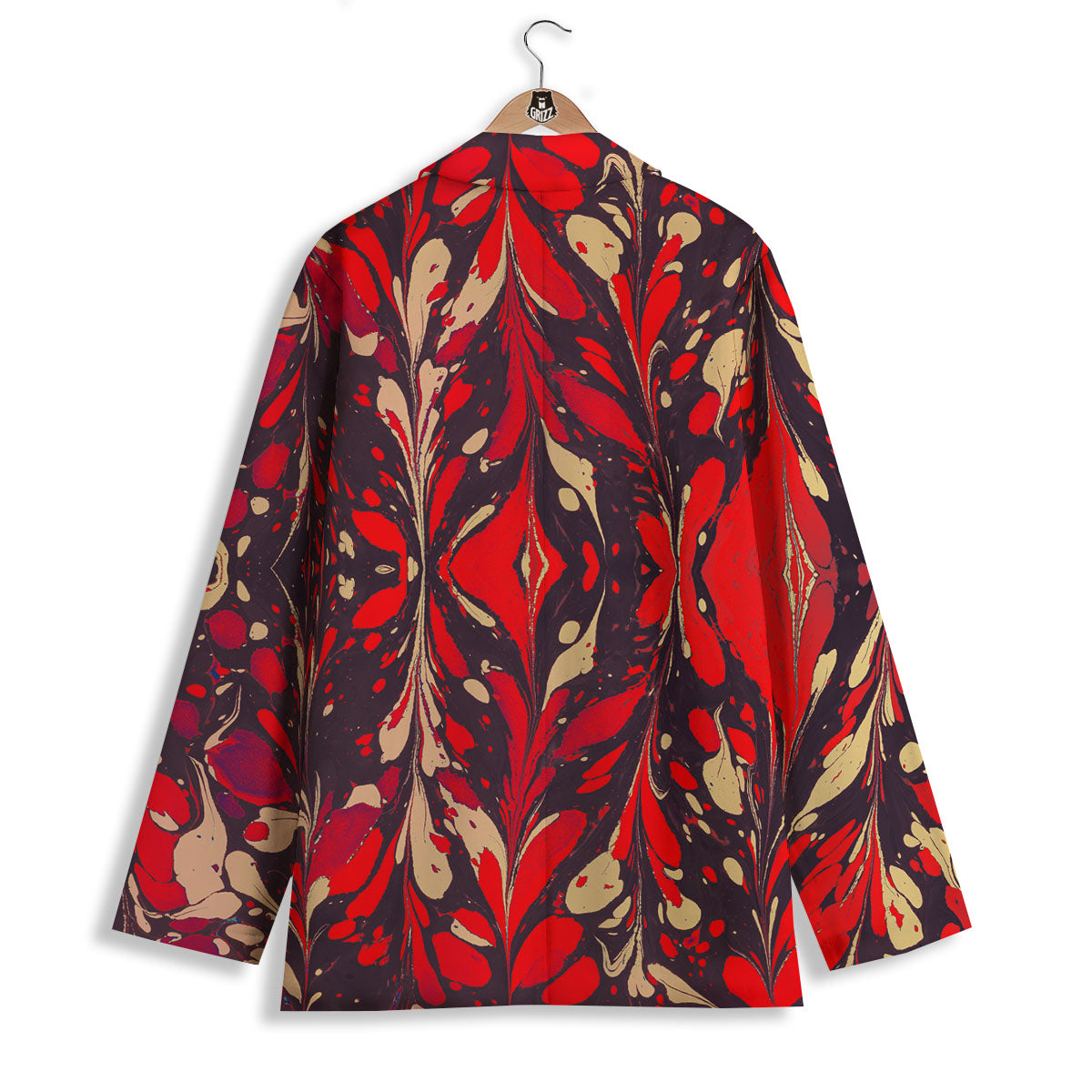 Formed Psychedelic Print Pattern Women's Blazer-grizzshop