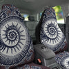 Fossil Ammonite Shell Print Car Seat Covers-grizzshop