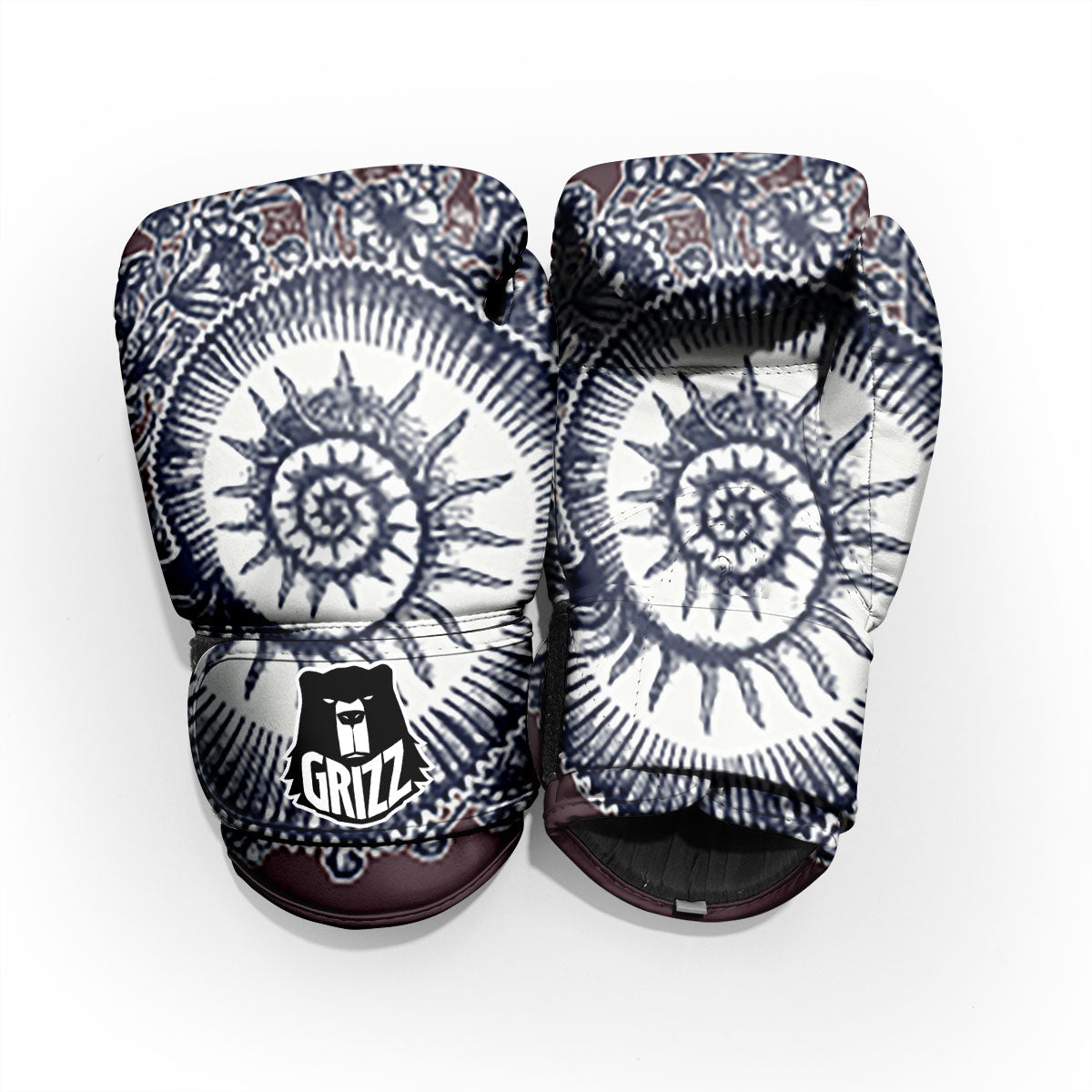Fossil Ammonite Shell Print Pro Boxing Glove