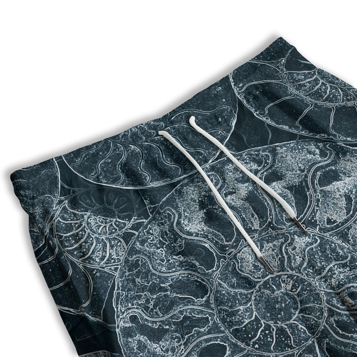 Fossil Ammonoidea Print Men's Athletic Shorts