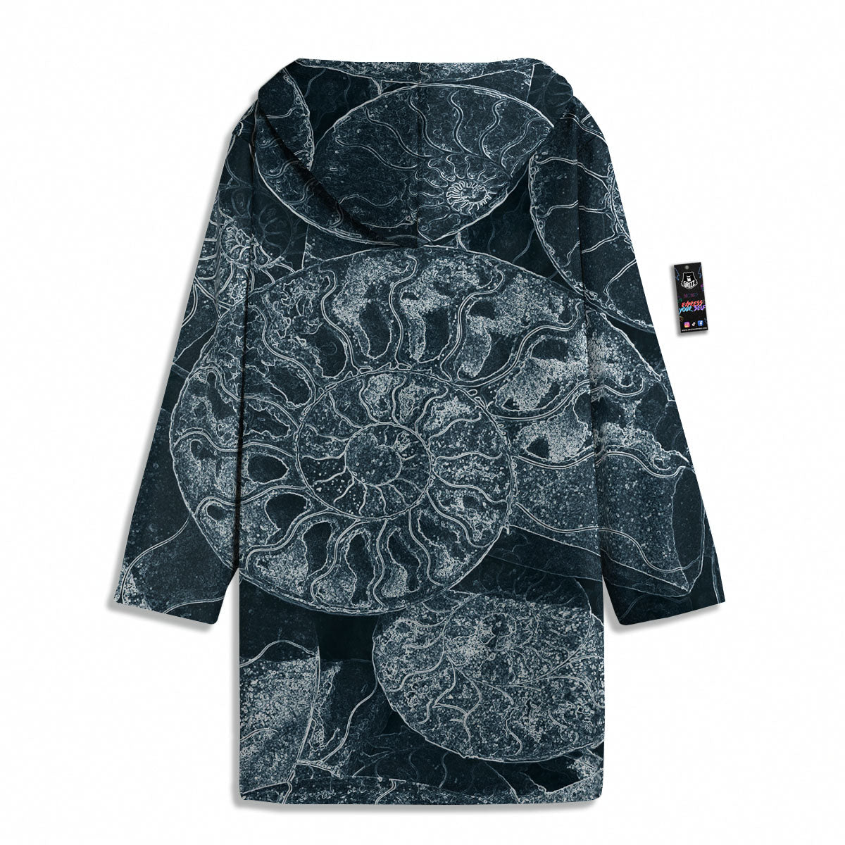 Fossil Ammonoidea Print Men's Windbreaker Jacket-grizzshop