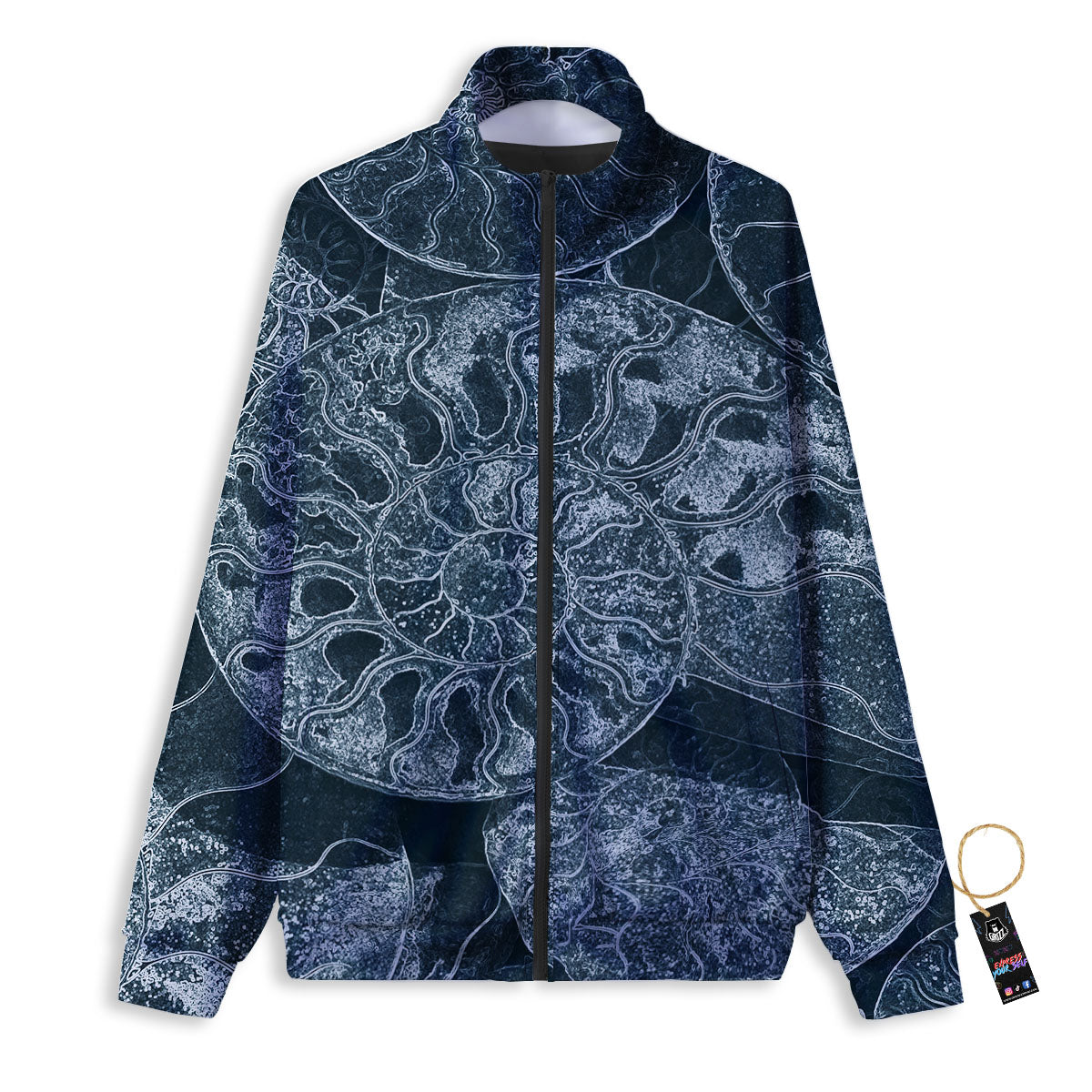 Fossil Ammonoidea Print Track Jacket-grizzshop