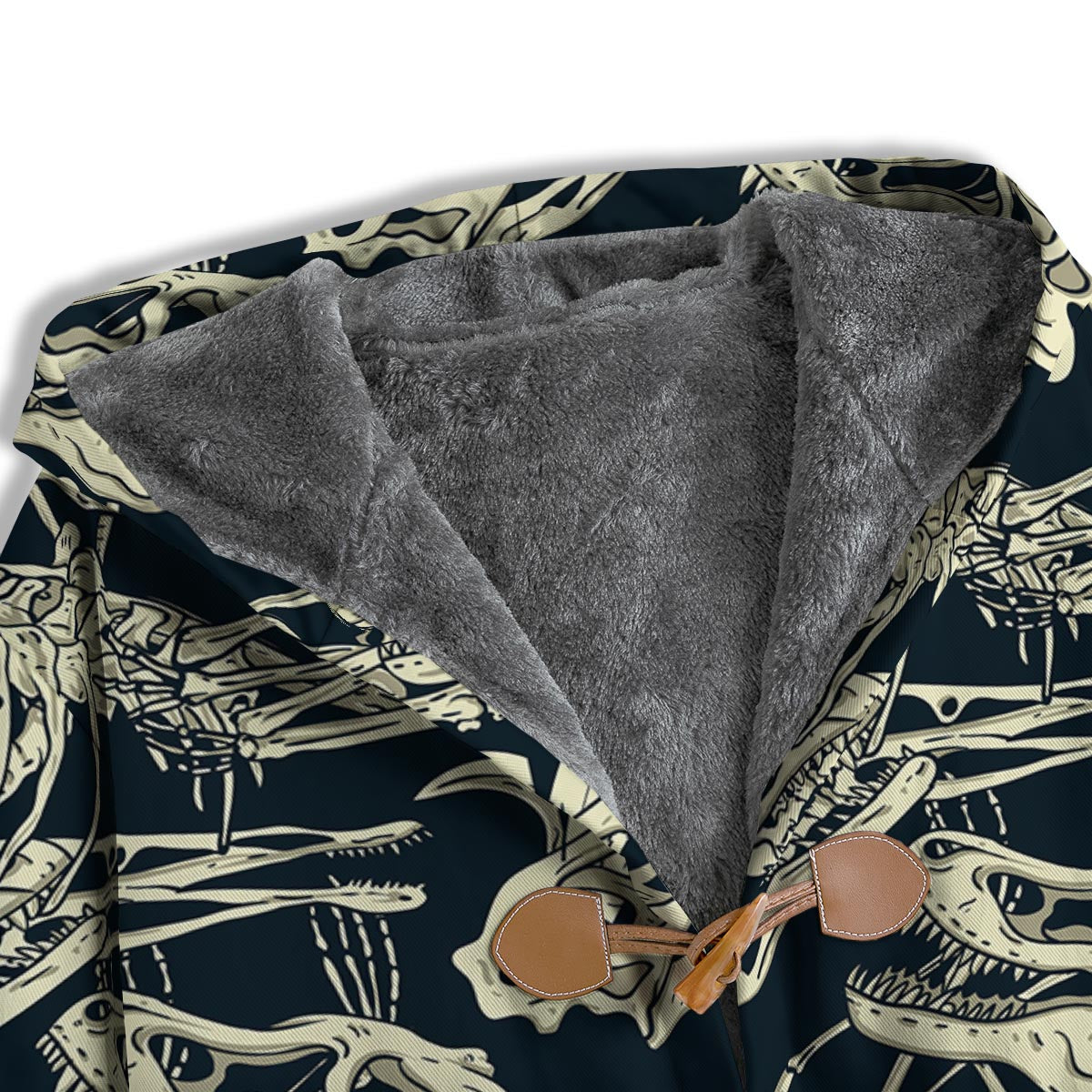 Fossil Dino And T Rex Print Pattern Men's Windbreaker Jacket-grizzshop
