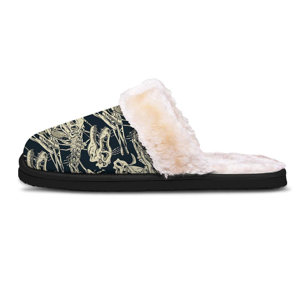 Fossil Dino And T Rex Print Pattern Slippers-grizzshop