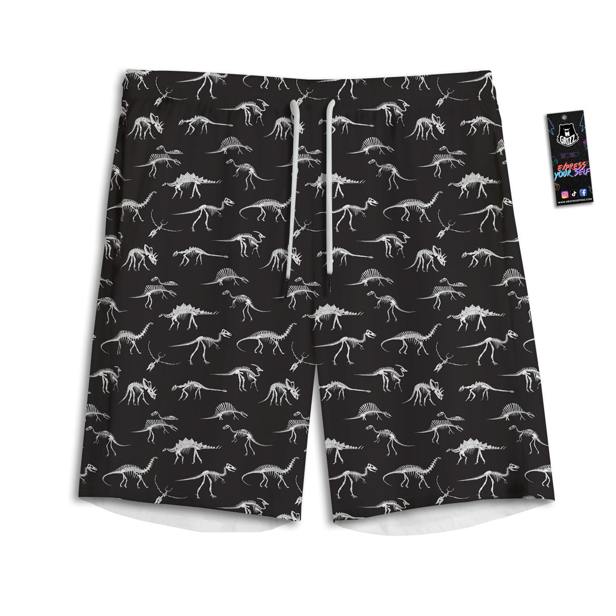 Geometric Isometric Print Pattern Men's Athletic Shorts