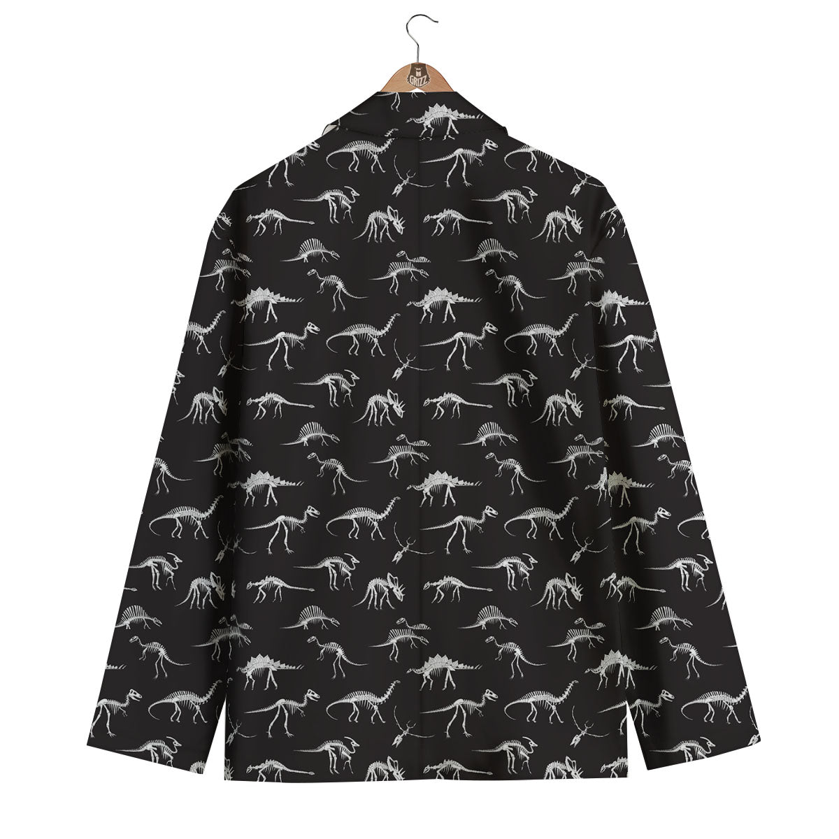 Fossil Dino Skeleton Print Pattern Men's Blazer-grizzshop