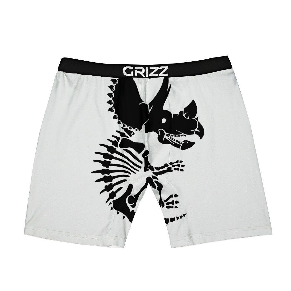 Fossil Dinosaur Monochrome Print Boxer Briefs-grizzshop