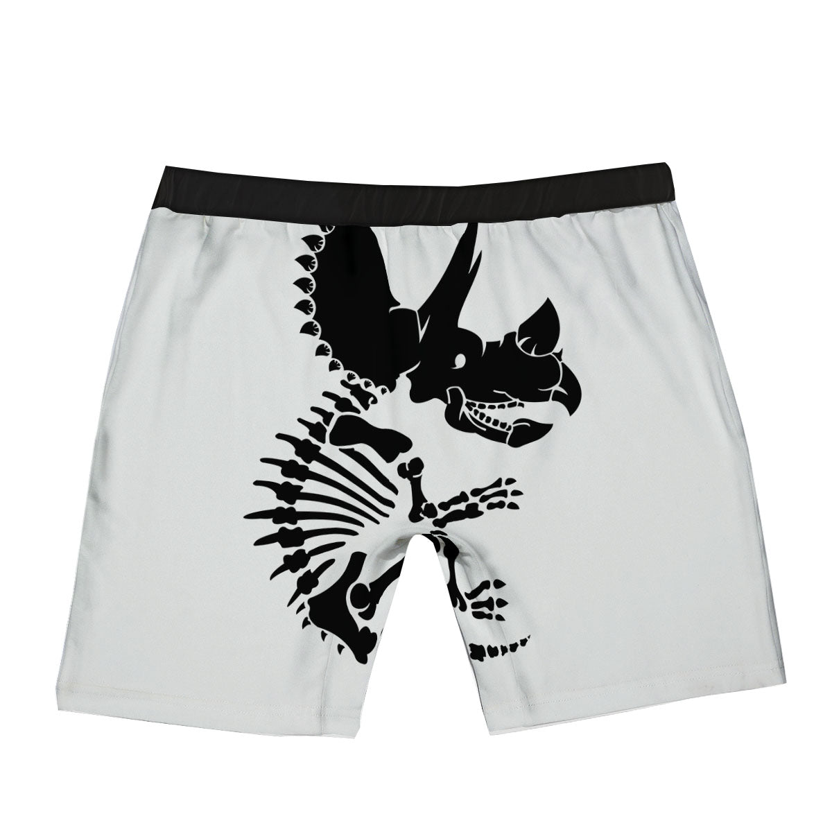 Fossil Dinosaur Monochrome Print Boxer Briefs-grizzshop