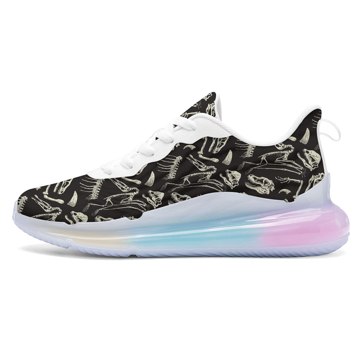 Fossil Dinosaur Monochrome Print Pattern Running Sneakers-grizzshop