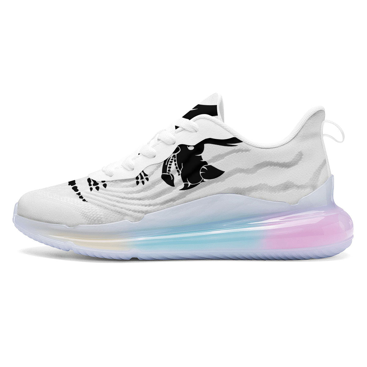 Fossil Dinosaur Monochrome Print Running Sneakers-grizzshop