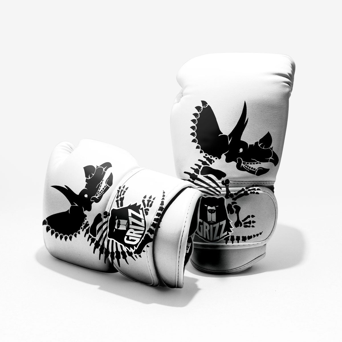 Fossil Dinosaur Monochrome Print Pro Boxing Glove