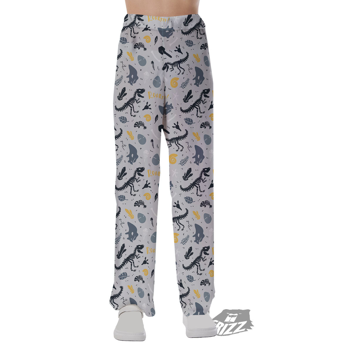 Fossil Dinosaur Print Pattern Pajama Pants-grizzshop