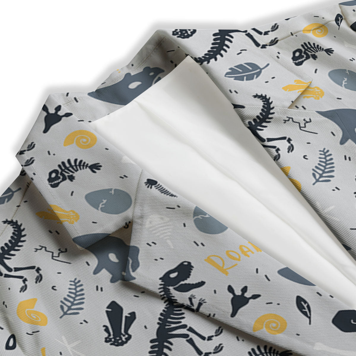 Fossil Dinosaur Print Pattern Women's Blazer-grizzshop