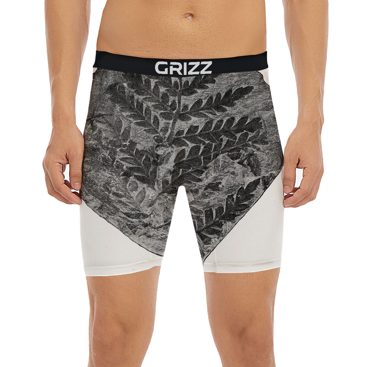 Fossil Fern Print Boxer Briefs-grizzshop
