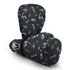 Fossil Skeleton Gray Print Pattern Boxing Gloves-grizzshop